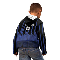 New Zealand Auckland Football Custom Kid Hoodie Go City of Sails Est 2025 LT14 - Polynesian Pride