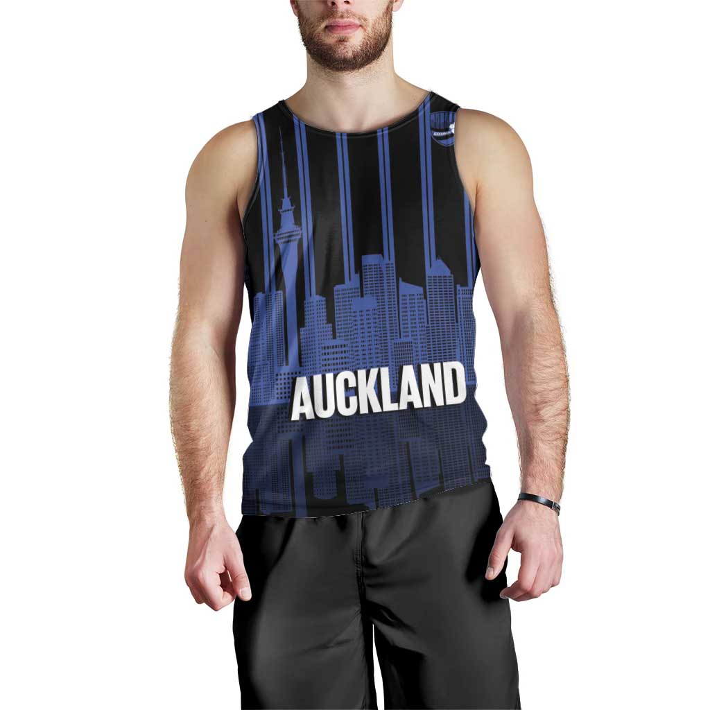 New Zealand Auckland Football Custom Men Tank Top Go City of Sails Est 2025 LT14 - Polynesian Pride