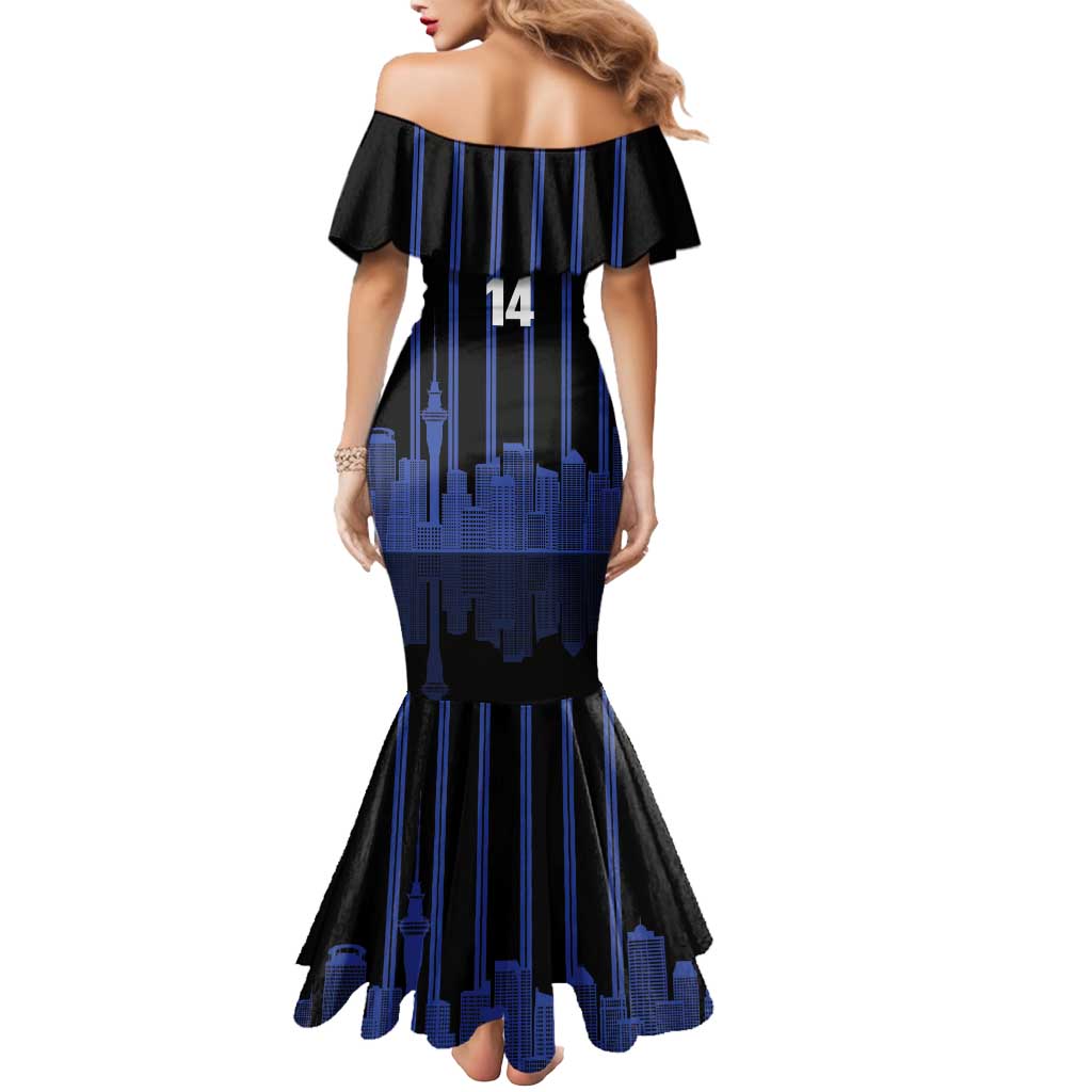 New Zealand Auckland Football Custom Mermaid Dress Go City of Sails Est 2025 LT14 - Polynesian Pride