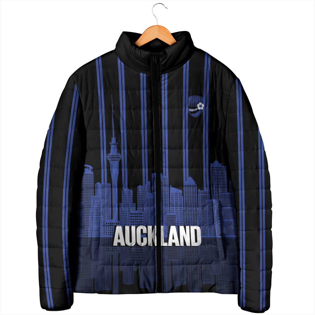 New Zealand Auckland Football Custom Padded Jacket Go City of Sails Est 2025 LT14 - Polynesian Pride
