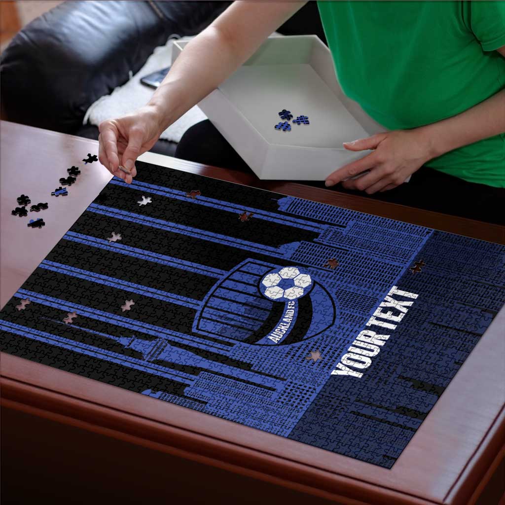 New Zealand Auckland Football Custom Puzzle Go City of Sails Est 2025 LT14 - Polynesian Pride