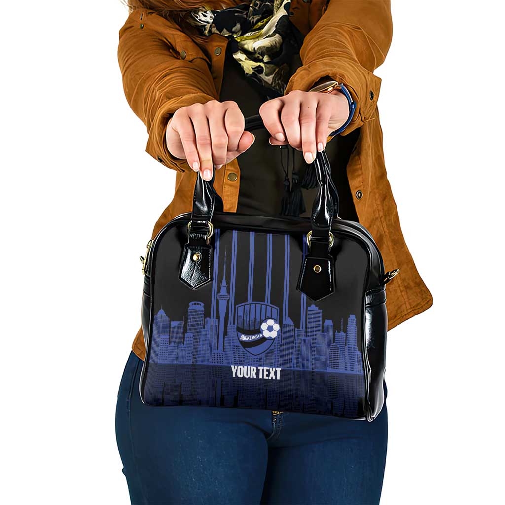 New Zealand Auckland Football Custom Shoulder Handbag Go City of Sails Est 2025 LT14 One Size Black - Polynesian Pride