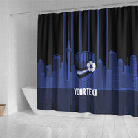 New Zealand Auckland Football Custom Shower Curtain Go City of Sails Est 2025 LT14 - Polynesian Pride