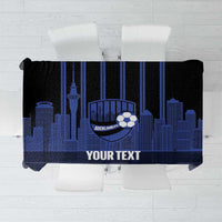 New Zealand Auckland Football Custom Tablecloth Go City of Sails Est 2025 LT14 Black - Polynesian Pride