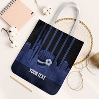 New Zealand Auckland Football Custom Tote Bag Go City of Sails Est 2025 LT14 White Strap One Size Black - Polynesian Pride