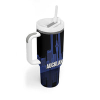 New Zealand Auckland Football Custom Tumbler With Handle Go City of Sails Est 2025 LT14 - Polynesian Pride