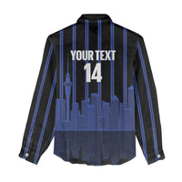New Zealand Auckland Football Custom Women Casual Shirt Go City of Sails Est 2025 LT14 - Polynesian Pride