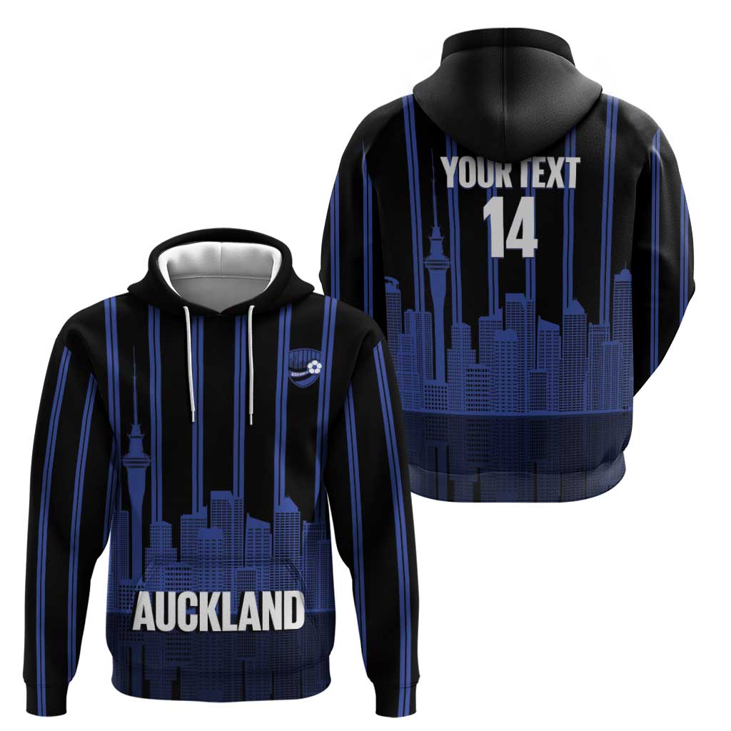 New Zealand Auckland Football Custom Zip Hoodie Go City of Sails Est 2025 LT14 - Polynesian Pride
