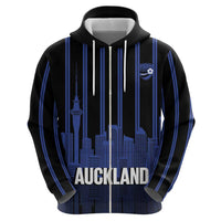 New Zealand Auckland Football Custom Zip Hoodie Go City of Sails Est 2025 LT14 - Polynesian Pride