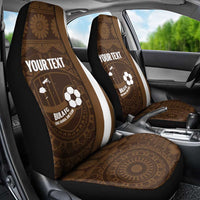Bula Fiji Football Custom Car Seat Cover One Vanua One Team Tapa Pattern
