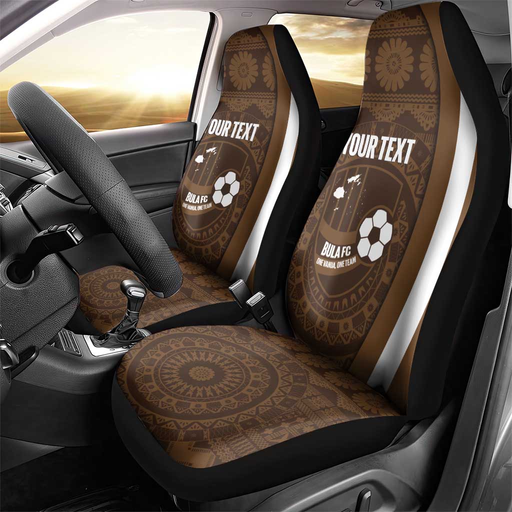 Bula Fiji Football Custom Car Seat Cover One Vanua One Team Tapa Pattern