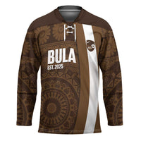 Bula Fiji Football Custom Hockey Jersey One Vanua One Team Tapa Pattern