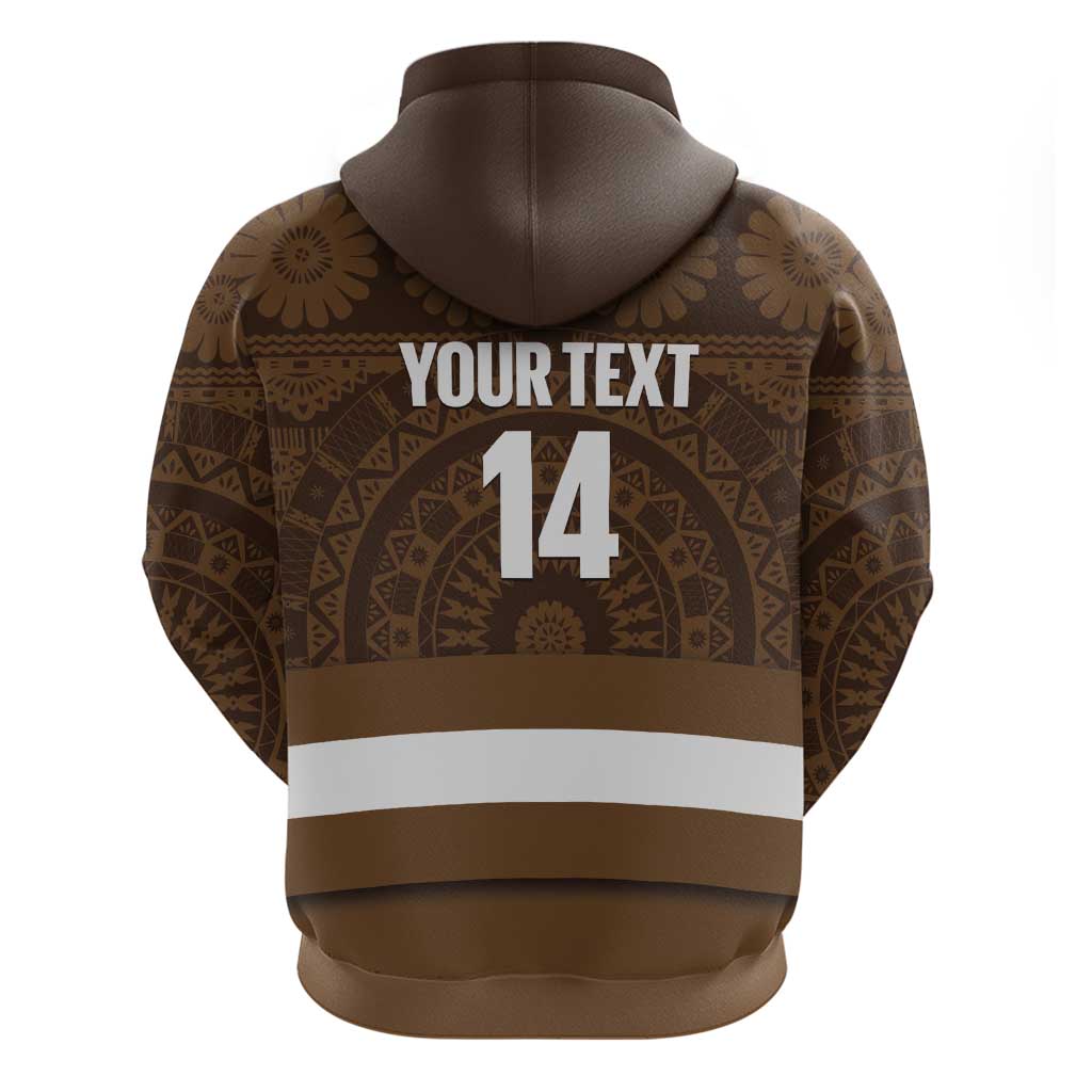 Bula Fiji Football Custom Hoodie One Vanua One Team Tapa Pattern LT14 - Polynesian Pride