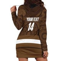 Bula Fiji Football Custom Hoodie Dress One Vanua One Team Tapa Pattern