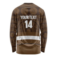 Bula Fiji Football Custom Long Sleeve Shirt One Vanua One Team Tapa Pattern