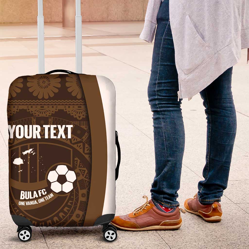 Bula Fiji Football Custom Luggage Cover One Vanua One Team Tapa Pattern