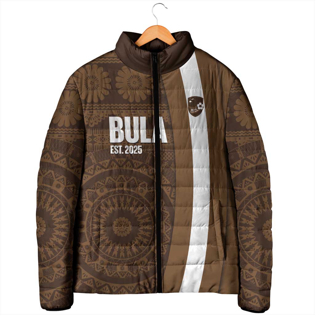 Bula Fiji Football Custom Padded Jacket One Vanua One Team Tapa Pattern