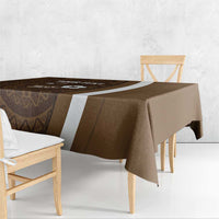 Bula Fiji Football Custom Tablecloth One Vanua One Team Tapa Pattern