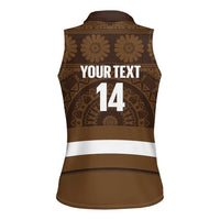Bula Fiji Football Custom Women Sleeveless Polo Shirt One Vanua One Team Tapa Pattern LT14 - Polynesian Pride