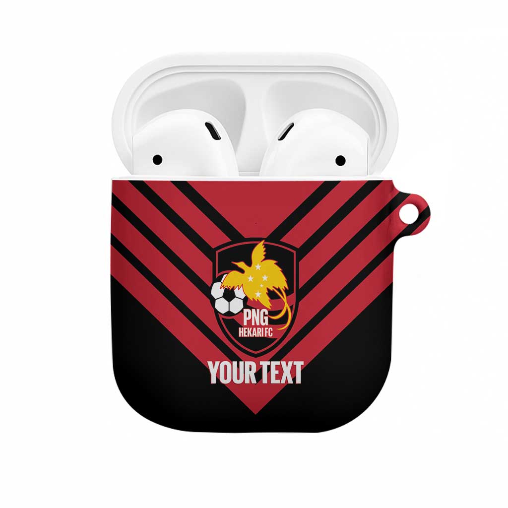 Hekari Papua New Guinea Football Custom AirPods Case Go PNG Red Army LT14 Red - Polynesian Pride
