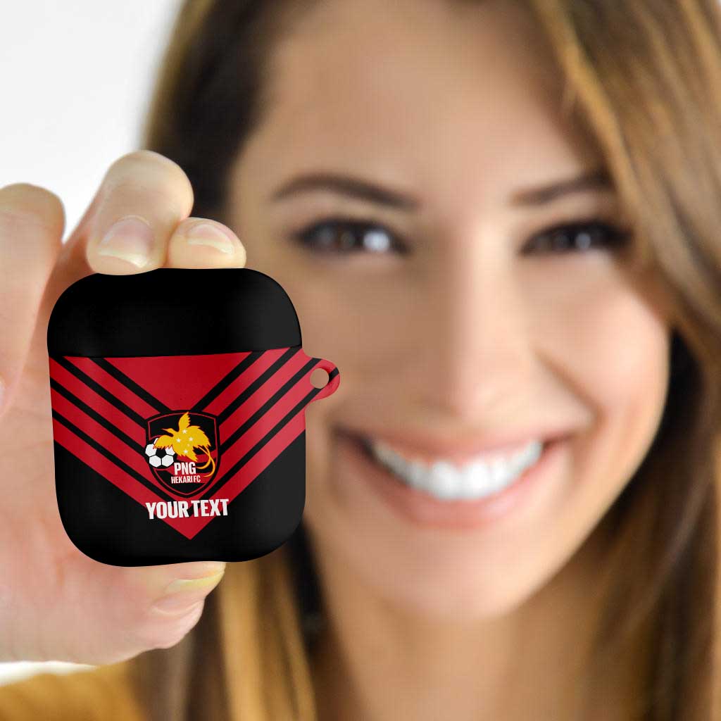 Hekari Papua New Guinea Football Custom AirPods Case Go PNG Red Army LT14 - Polynesian Pride