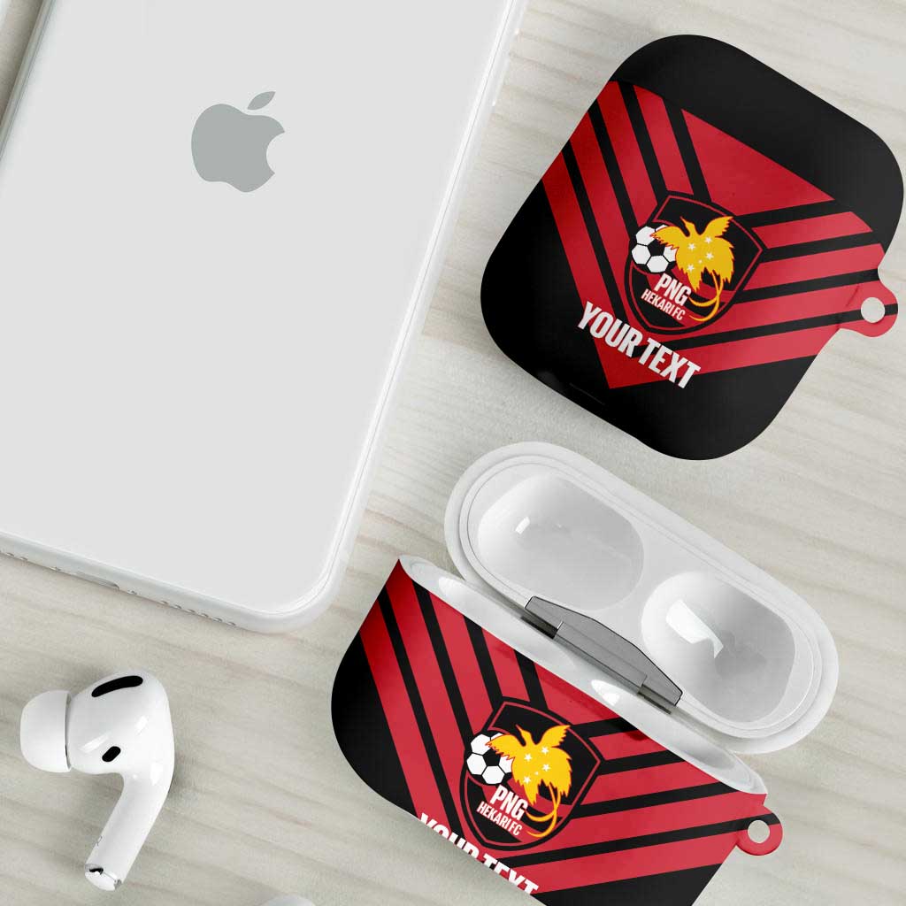 Hekari Papua New Guinea Football Custom AirPods Case Go PNG Red Army LT14 - Polynesian Pride