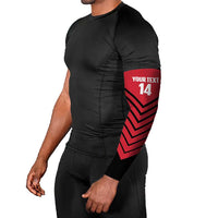 Hekari Papua New Guinea Football Custom Arm Sleeves Go PNG Red Army LT14 - Polynesian Pride