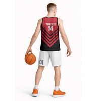Hekari Papua New Guinea Football Custom Basketball Jersey Go PNG Red Army LT14 - Polynesian Pride