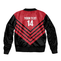 Hekari Papua New Guinea Football Custom Bomber Jacket Go PNG Red Army