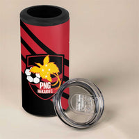 Hekari Papua New Guinea Football Custom 4 in 1 Can Cooler Tumbler Go PNG Red Army LT14 - Polynesian Pride