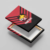 Hekari Papua New Guinea Football Custom Canvas Wall Art Go PNG Red Army LT14 - Polynesian Pride