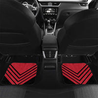 Hekari Papua New Guinea Football Custom Car Mats Go PNG Red Army LT14 Set 2pcs - Back Red - Polynesian Pride
