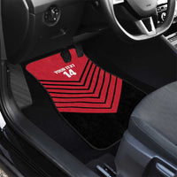 Hekari Papua New Guinea Football Custom Car Mats Go PNG Red Army LT14 - Polynesian Pride