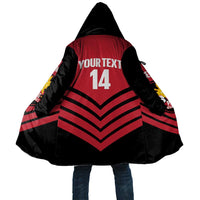 Hekari Papua New Guinea Football Custom Cloak Go PNG Red Army LT14 Unisex Red - Polynesian Pride