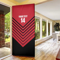 Hekari Papua New Guinea Football Custom Door Cover Go PNG Red Army LT14 - Polynesian Pride