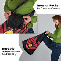 Hekari Papua New Guinea Football Custom Grocery Bag Go PNG Red Army LT14 - Polynesian Pride
