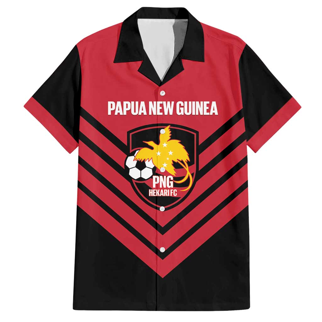 Hekari Papua New Guinea Football Custom Hawaiian Shirt Go PNG Red Army LT14 Red - Polynesian Pride