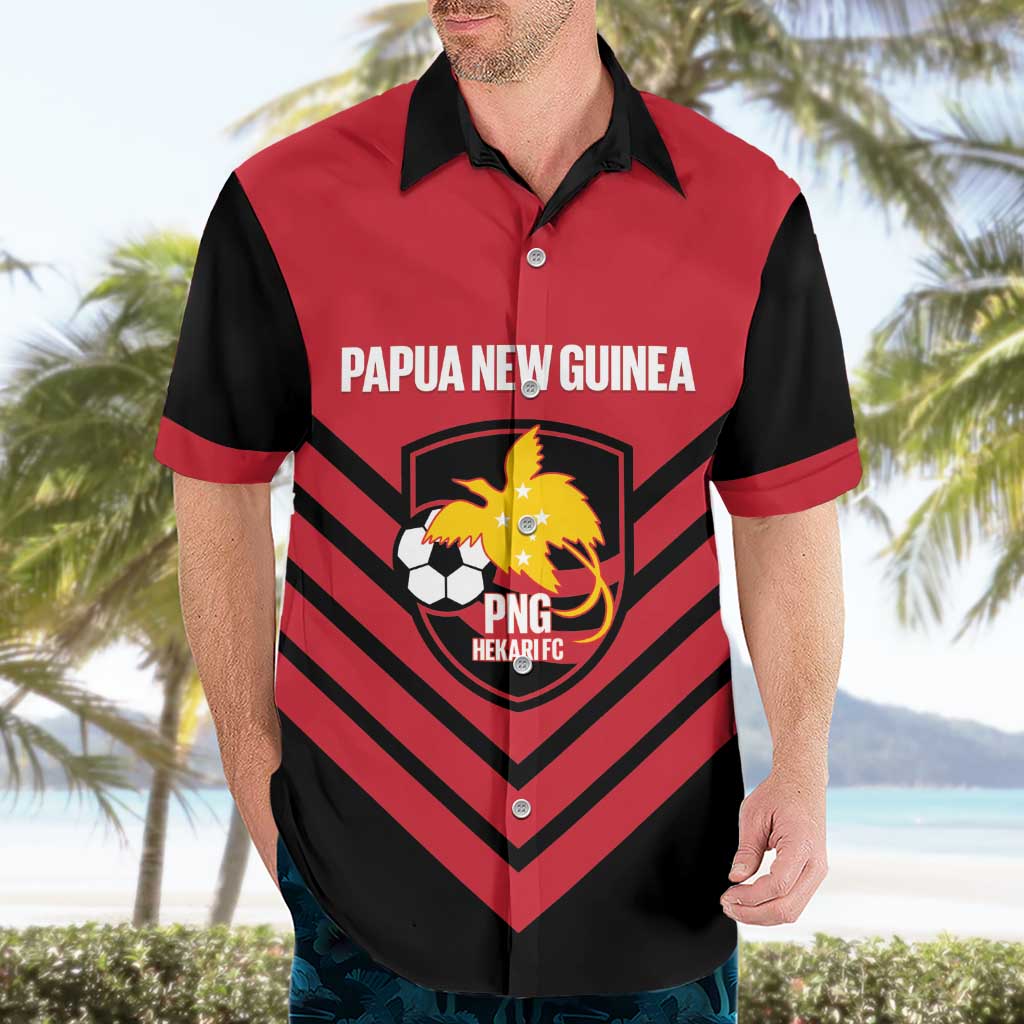 Hekari Papua New Guinea Football Custom Hawaiian Shirt Go PNG Red Army LT14 - Polynesian Pride
