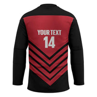 Hekari Papua New Guinea Football Custom Hockey Jersey Go PNG Red Army LT14 - Polynesian Pride
