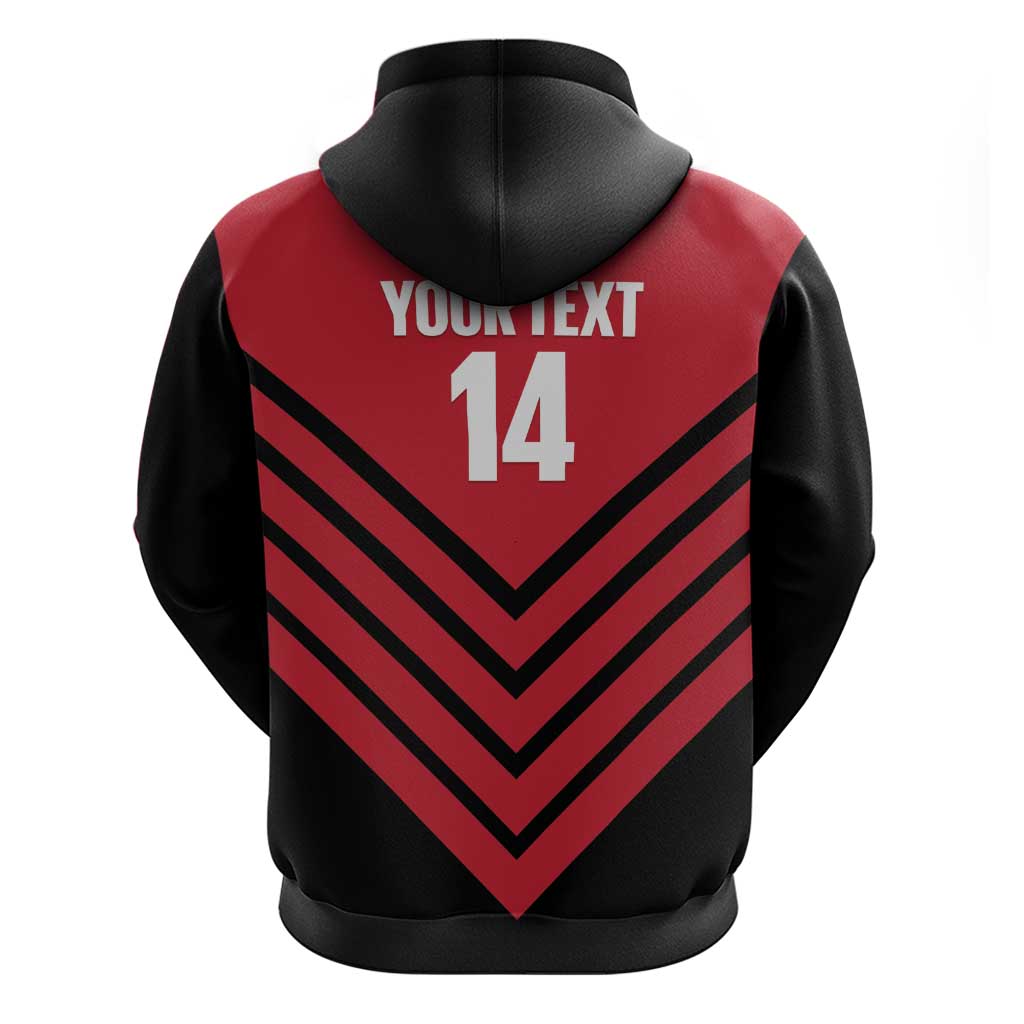 Hekari Papua New Guinea Football Custom Hoodie Go PNG Red Army LT14 - Polynesian Pride