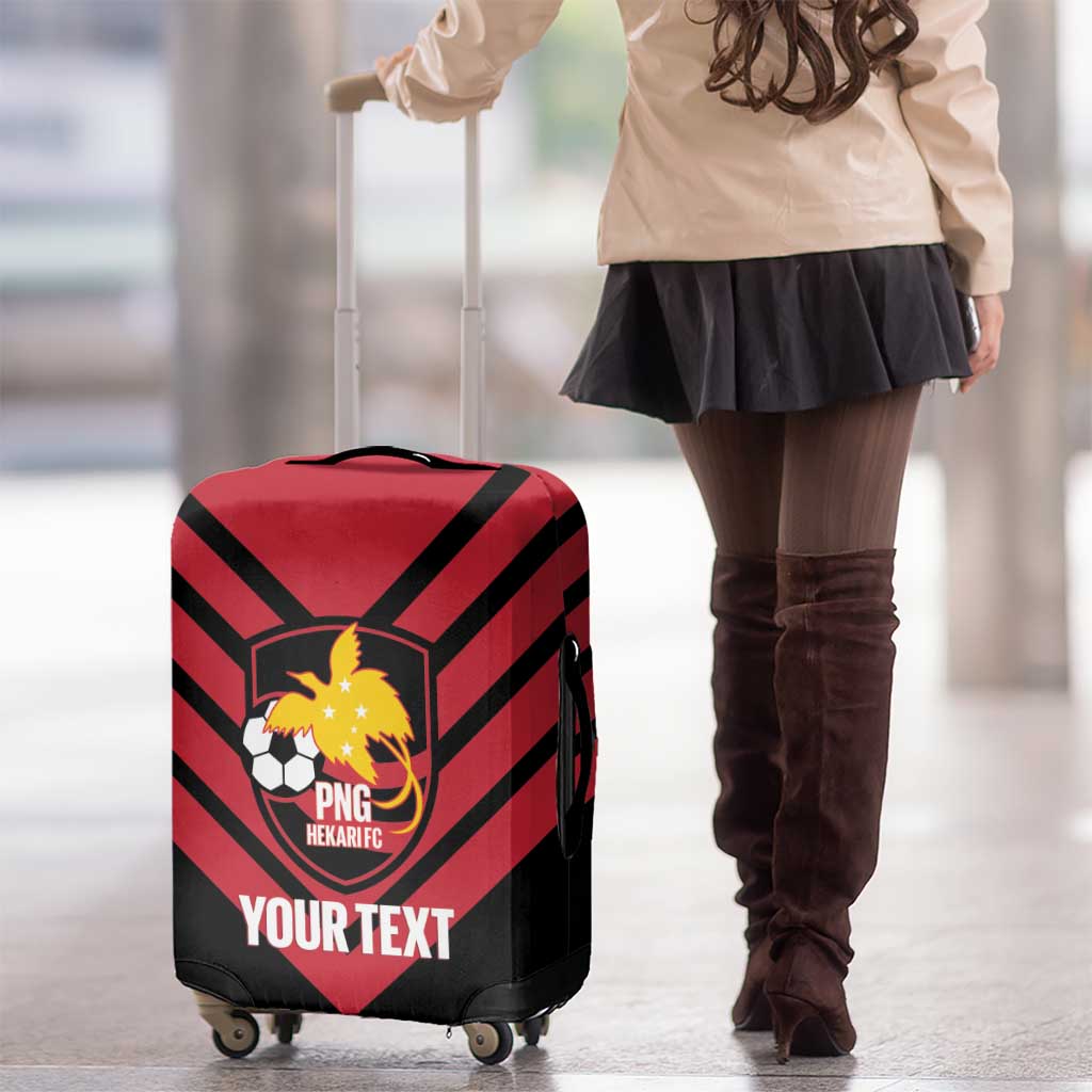 Hekari Papua New Guinea Football Custom Luggage Cover Go PNG Red Army LT14 - Polynesian Pride
