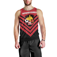 Hekari Papua New Guinea Football Custom Men Tank Top Go PNG Red Army LT14 - Polynesian Pride