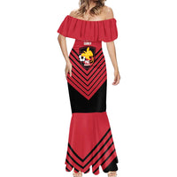 Hekari Papua New Guinea Football Custom Mermaid Dress Go PNG Red Army LT14 - Polynesian Pride