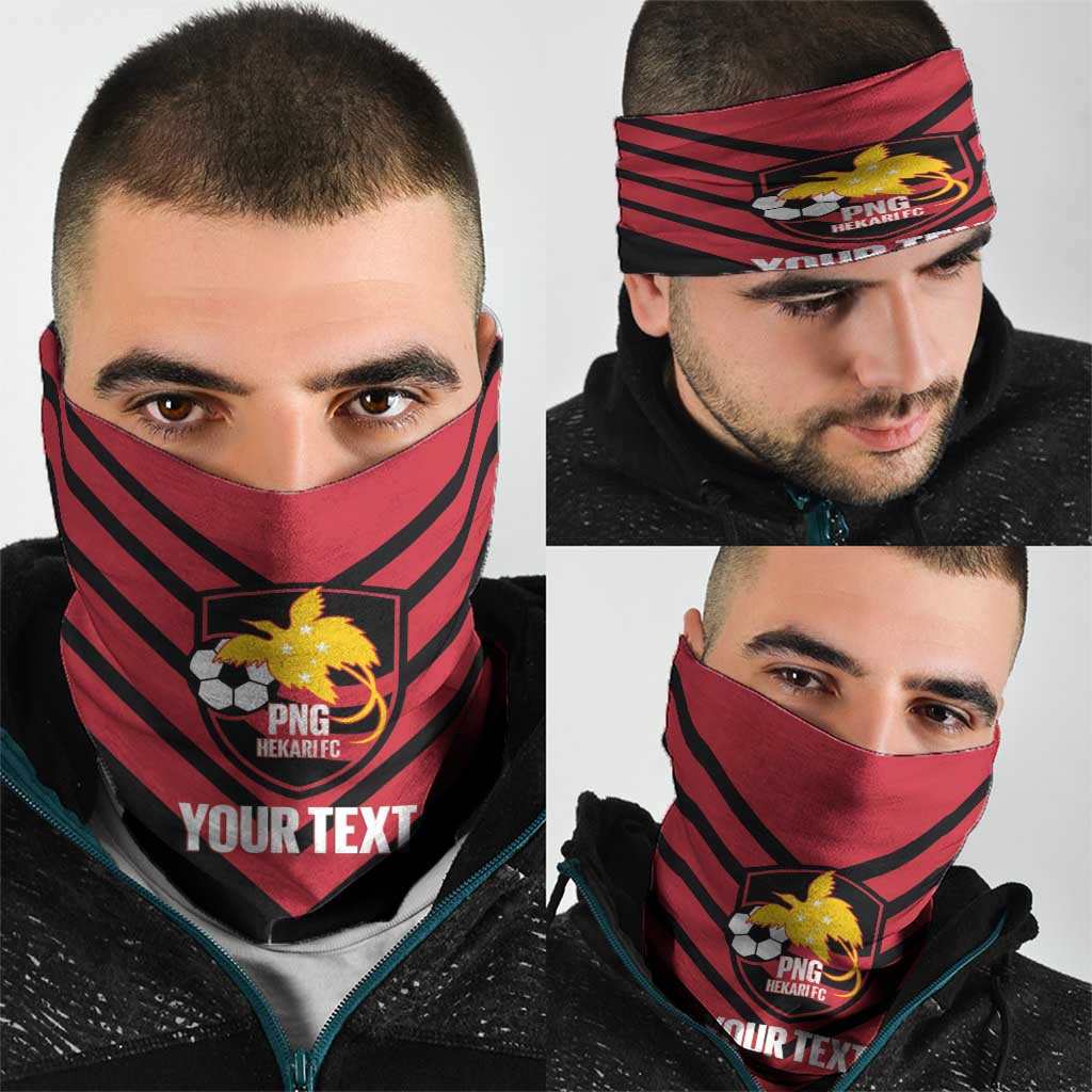 Hekari Papua New Guinea Football Custom Neck Gaiter Go PNG Red Army LT14 - Polynesian Pride
