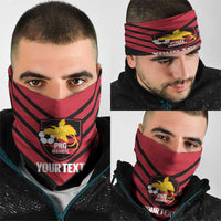 Hekari Papua New Guinea Football Custom Neck Gaiter Go PNG Red Army LT14 - Polynesian Pride