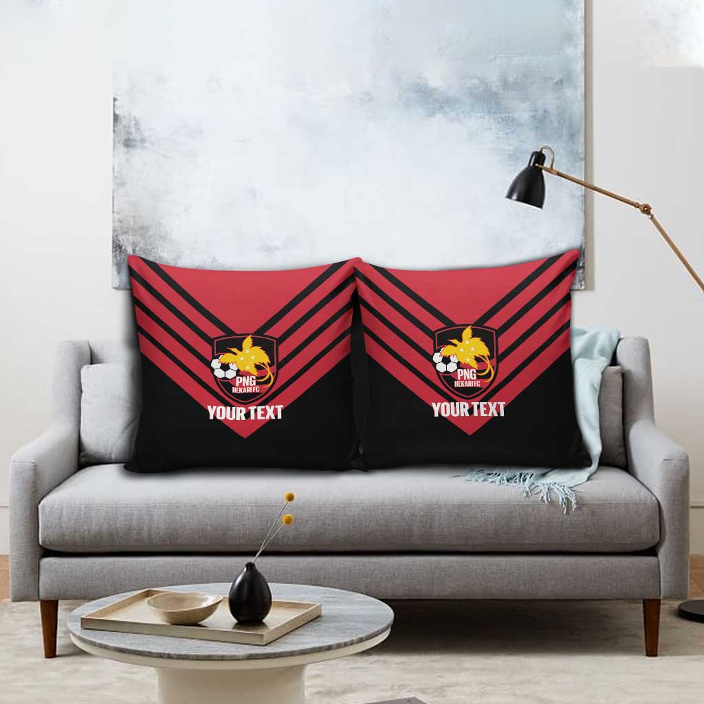 Hekari Papua New Guinea Football Custom Pillow Cover Go PNG Red Army LT14 - Polynesian Pride