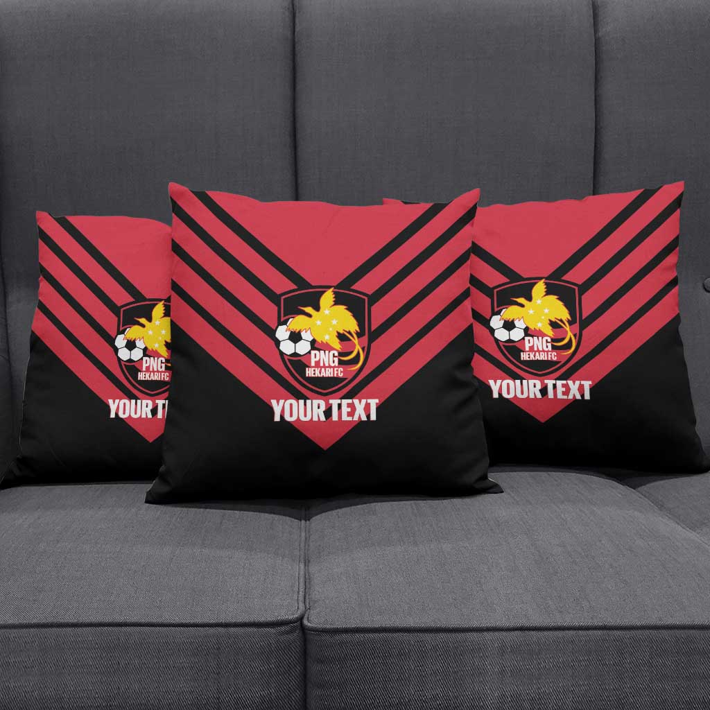 Hekari Papua New Guinea Football Custom Pillow Cover Go PNG Red Army LT14 - Polynesian Pride