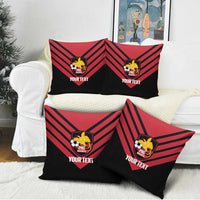 Hekari Papua New Guinea Football Custom Pillow Cover Go PNG Red Army LT14 - Polynesian Pride