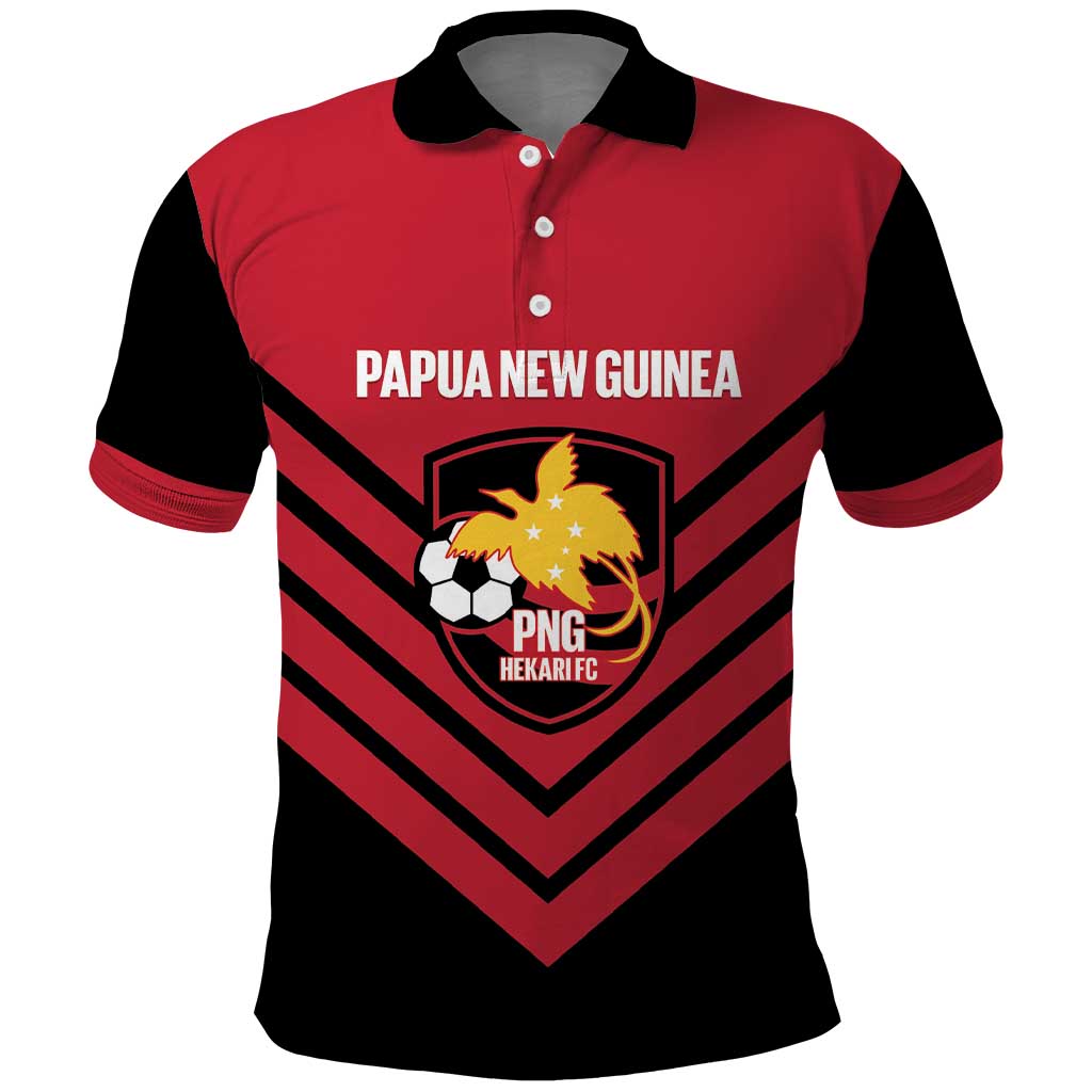 Hekari Papua New Guinea Football Custom Polo Shirt Go PNG Red Army LT14 Red - Polynesian Pride