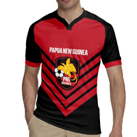 Hekari Papua New Guinea Football Custom Rugby Jersey Go PNG Red Army LT14 - Polynesian Pride